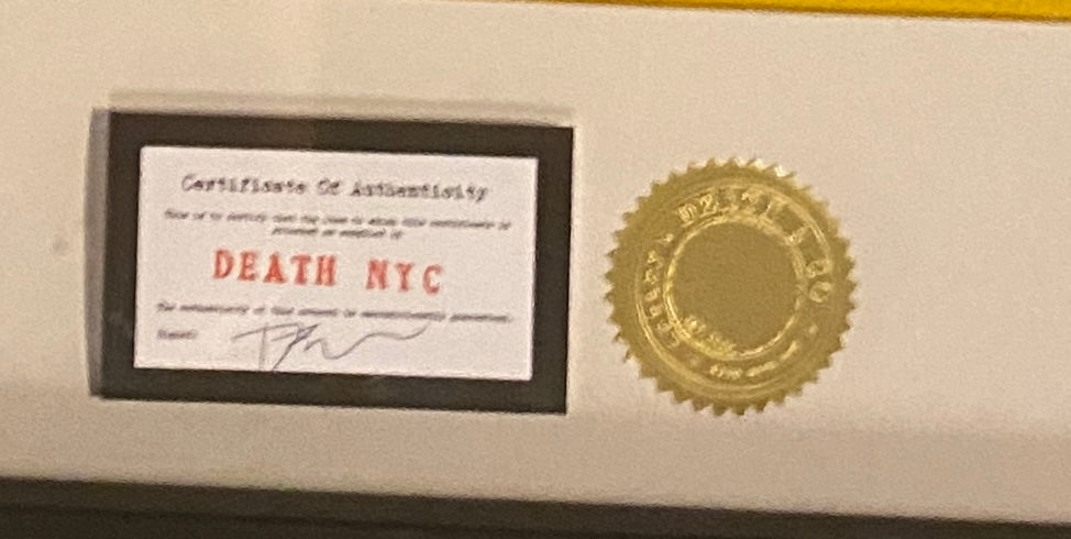 DEATH NYC "Kid Trunks" Tokyo Street Signed Art Print 16/100 COA Gold Seal