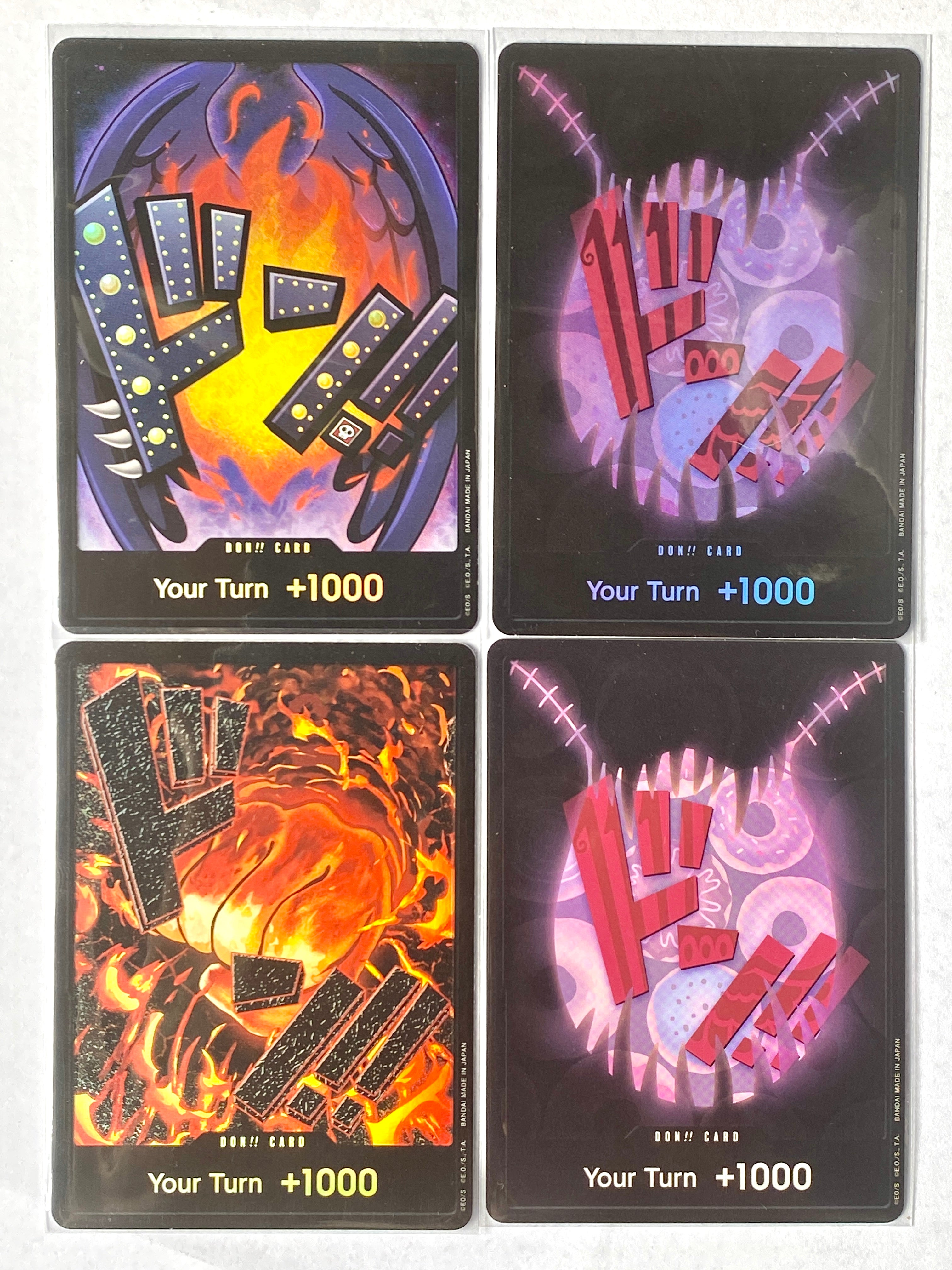 One Piece TCG Special Art Don!! Cards Lot x4 NM