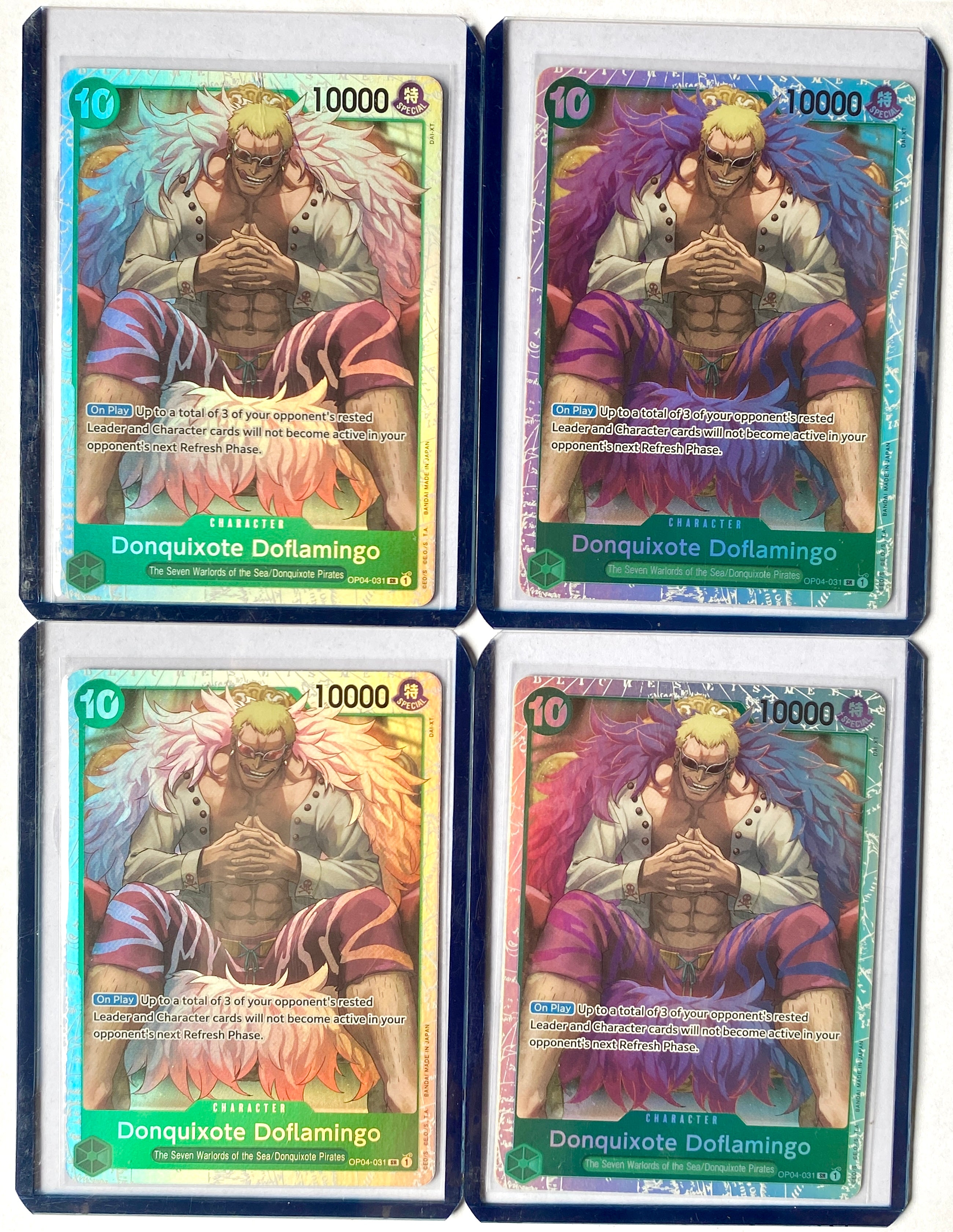 Donquixote Doflamingo OP14-032 | SR | NM | 4 Card Lot | EN | One Piece TCG
